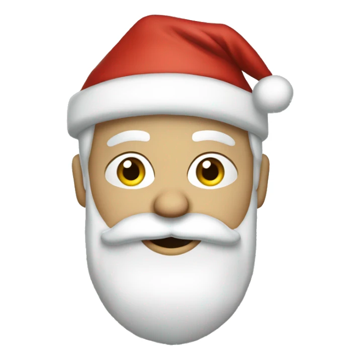 Caucasian Santa in pajamas  sticker