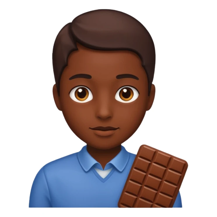 Person-chocolate sticker