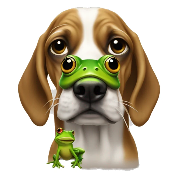 Snoop dog kissing a frog sticker