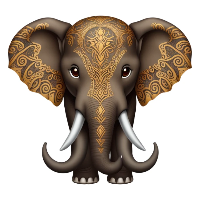 Słoń demonologia sticker