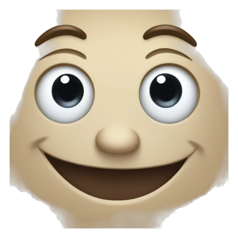 big smile with dot eyes sticker