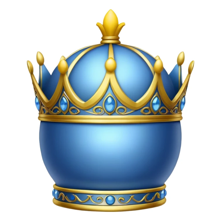 Blue crown with a lemon on the top sticker