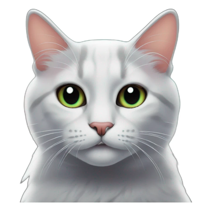 realsuprising cat on spreading out nebula with dark cosmic space background sticker