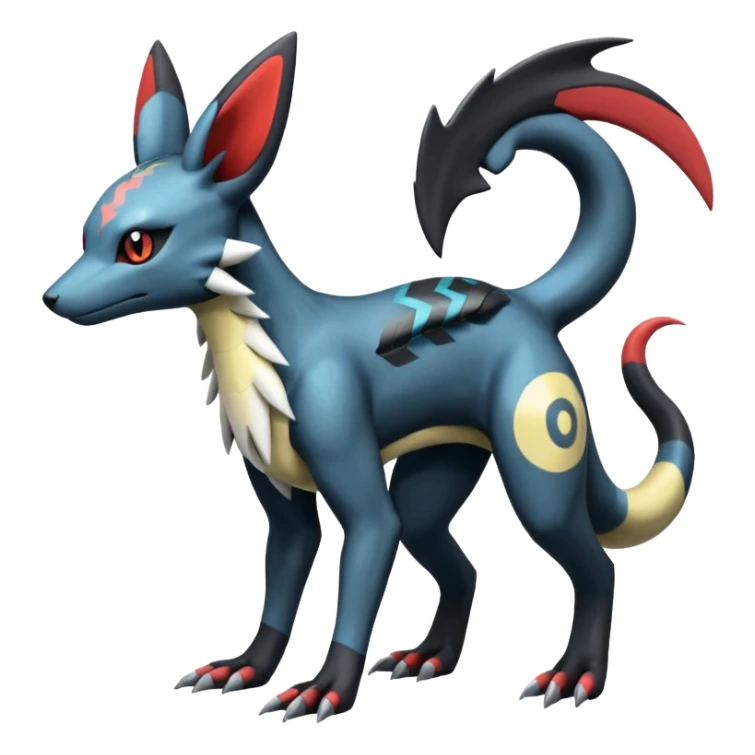 Salandit-Palkia-Umbreon-Silvally-fusion (full body) sticker