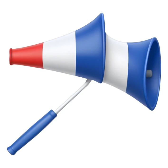 vuvuzela with the French flag sticker