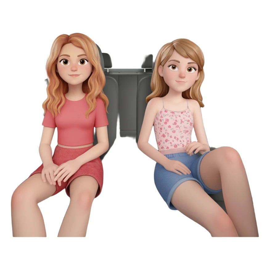 a pretty big SUV, spacious enough to fit several girls in the backseat. sticker