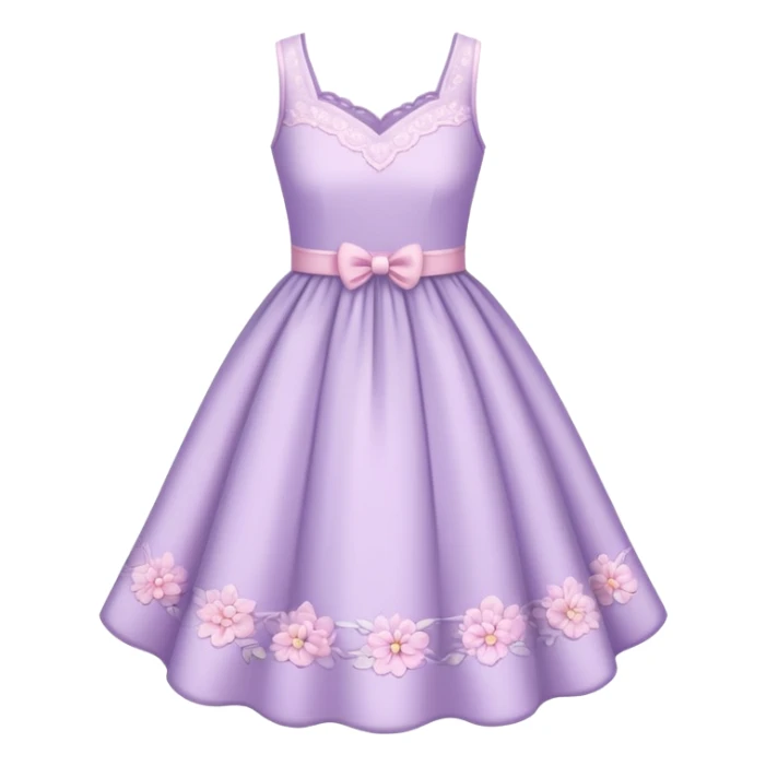 very light lavender rosy dress sticker