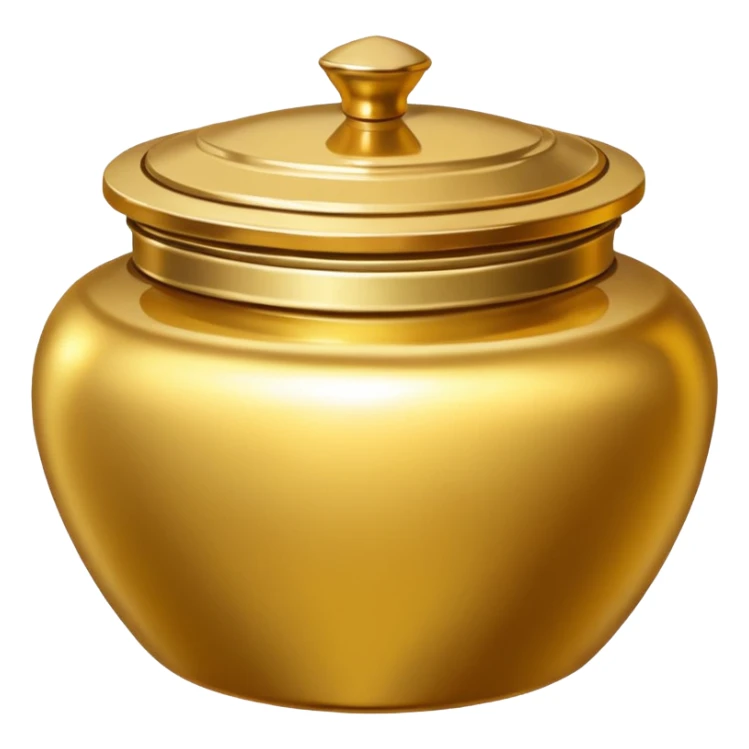 Produtos de beleza delicado com tampa dos potes dourados e fundo transparente pra usar como figurinha sticker