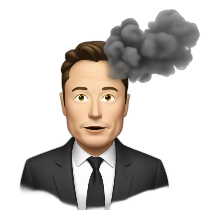 Elon musk podcast smoke sticker