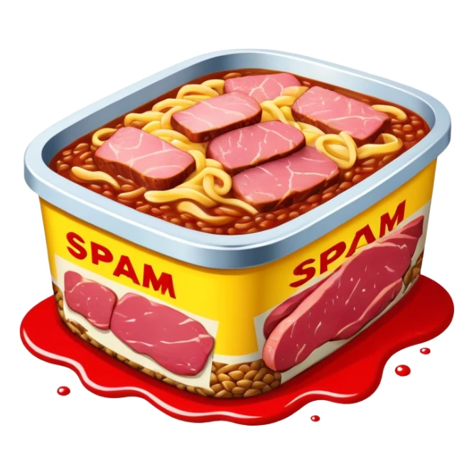 pop art SPAM meat slop advertisement warhol landscape  sticker