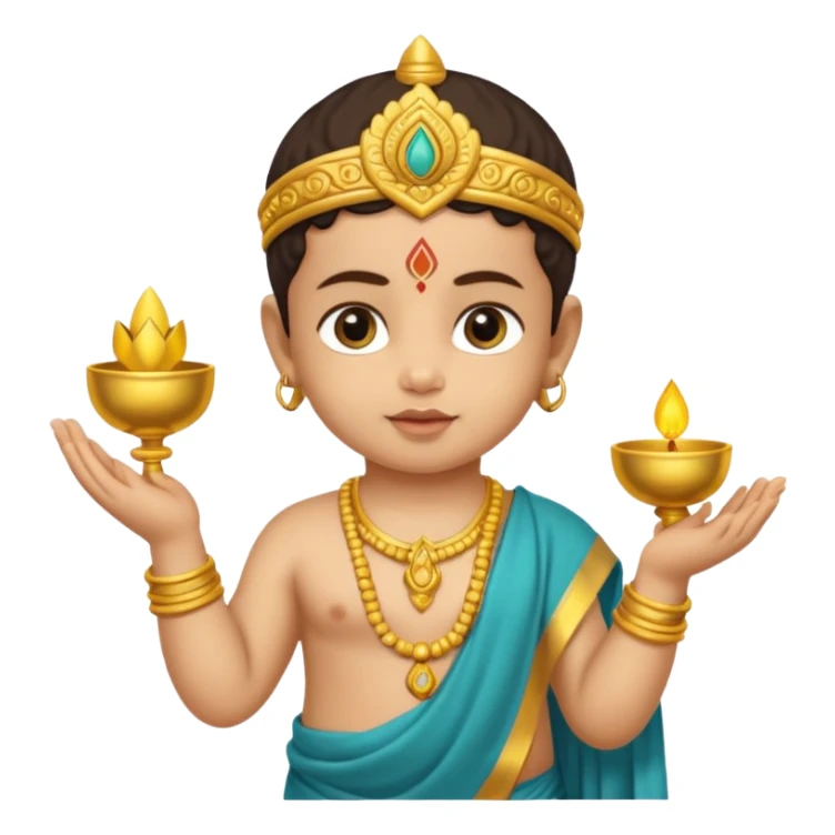 Baby Murugan hand have vel sticker