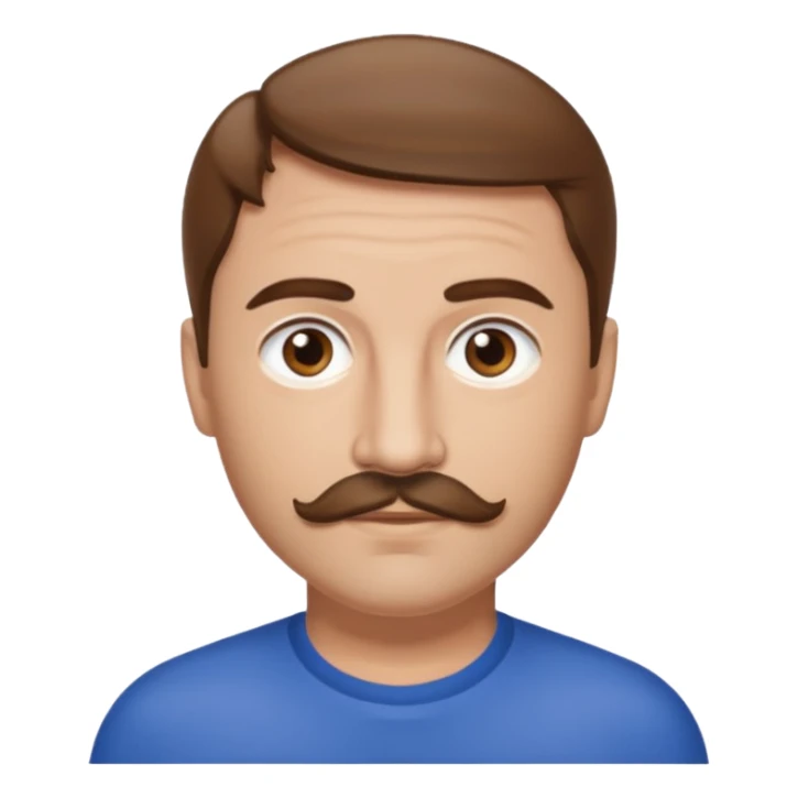 Terry Coldwell of East 17 with brown hair and thin mustache sticker