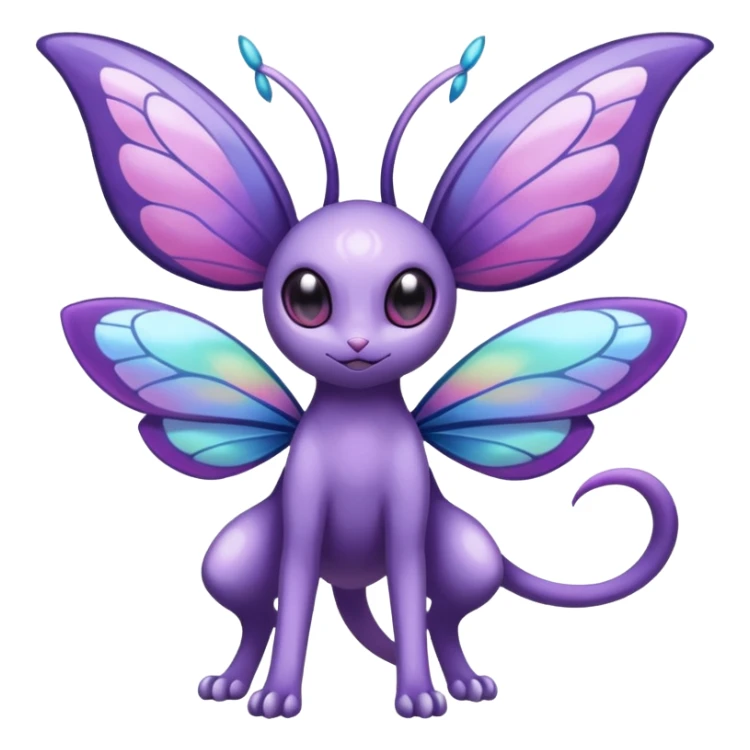 Butterfree-Lunala-Espeon-Fakémon-hybrid-creature (full body)  sticker