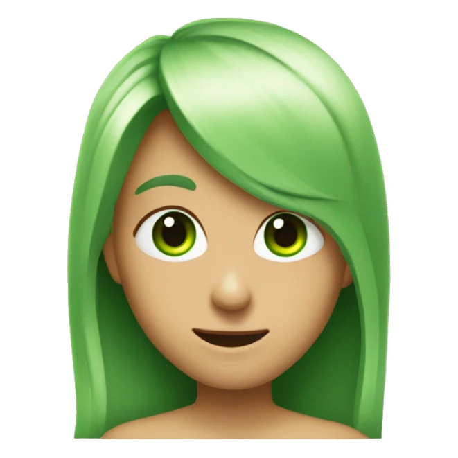 Wow with green heart eyes sticker