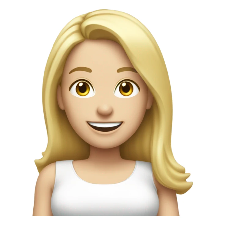 Apple looking emoji style, where is a blond, white woman who books an appointment sticker