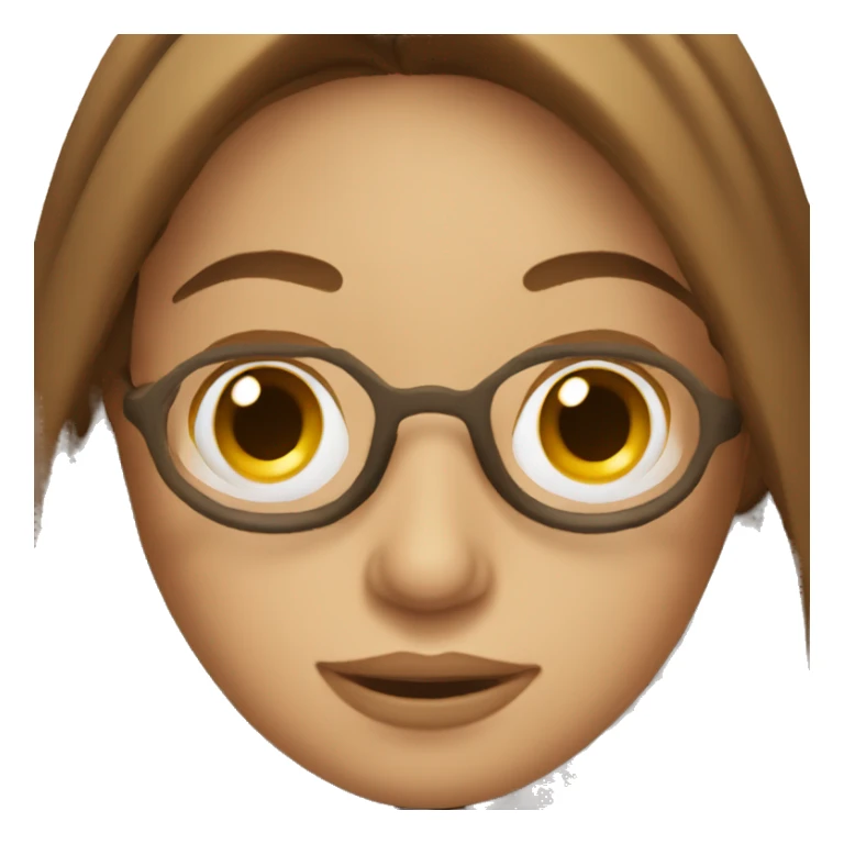 Woman taking photography with brown hair sticker