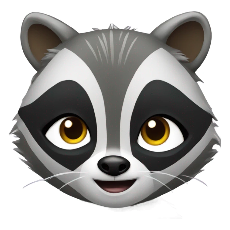 Raccoon playing cards sticker
