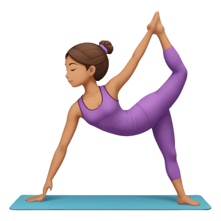 girl doing yoga full body sticker