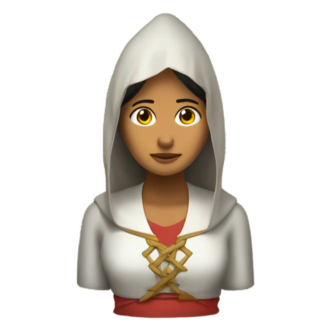 Chica trigueña pelirroja cobrizo rojizo sticker