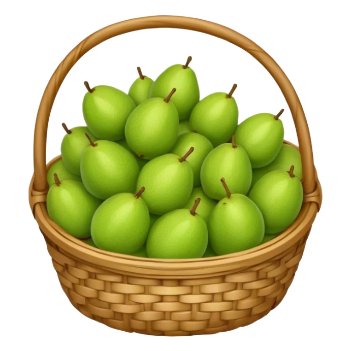 A small basket of guava fruits sticker
