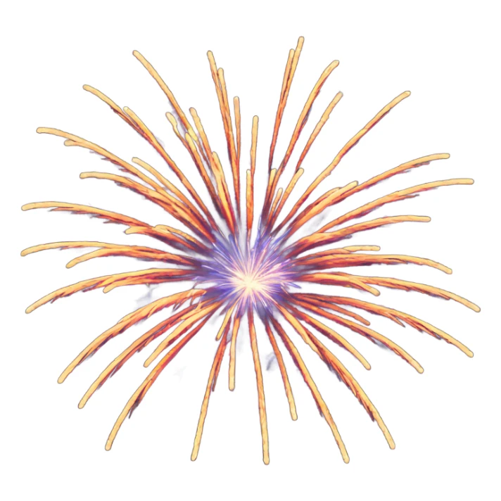 Fireworks sticker