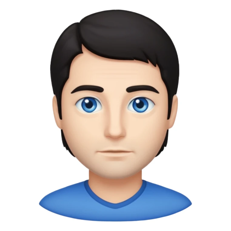 Vittorio Mezzogiorno with blue eyes sticker