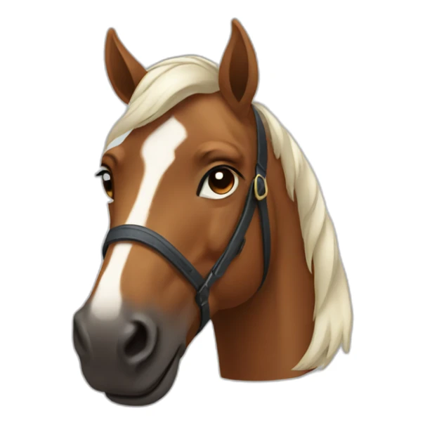 front facing horse sticker