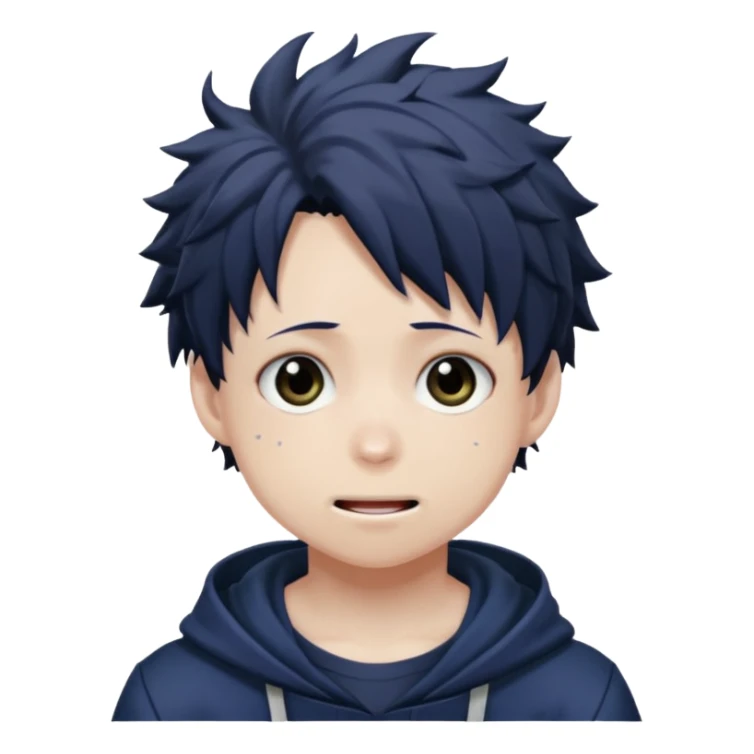 dabi from my hero academia with a cute expression sticker