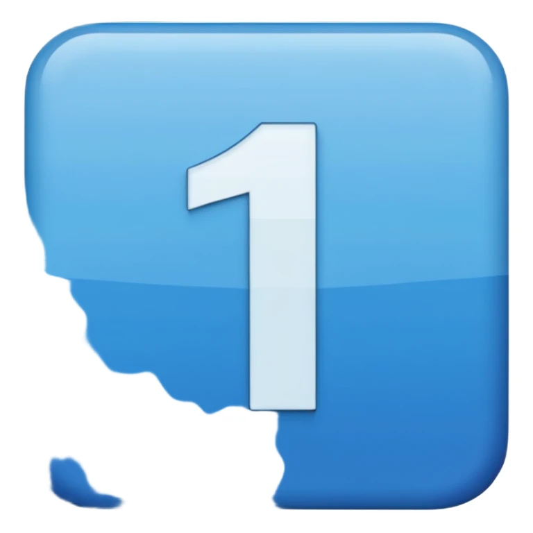 number eleven with blue square emoji sticker