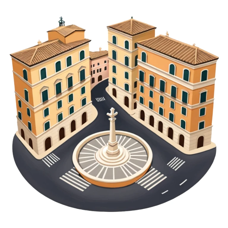 piazza di spagna view from up above
no square style no frame png style 
no squared only building sticker