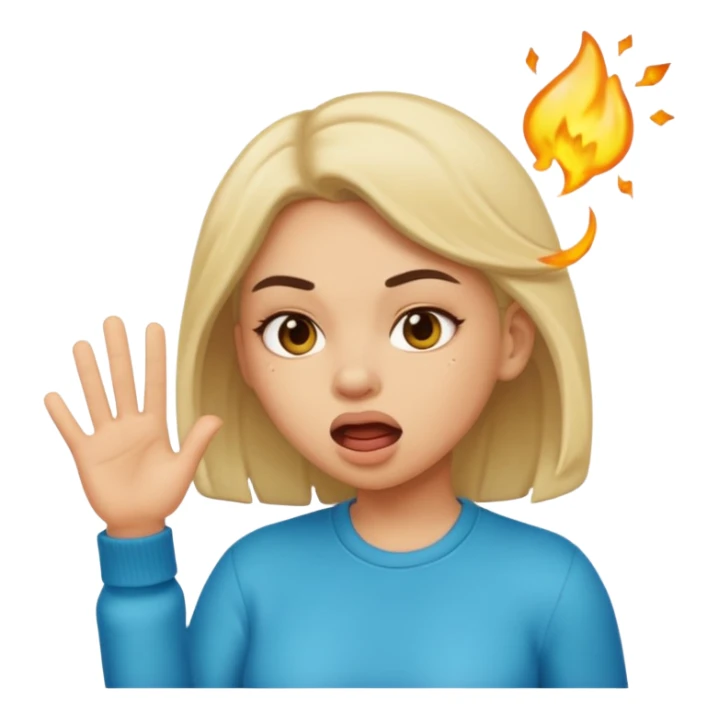 Cool girl savage farting sticker