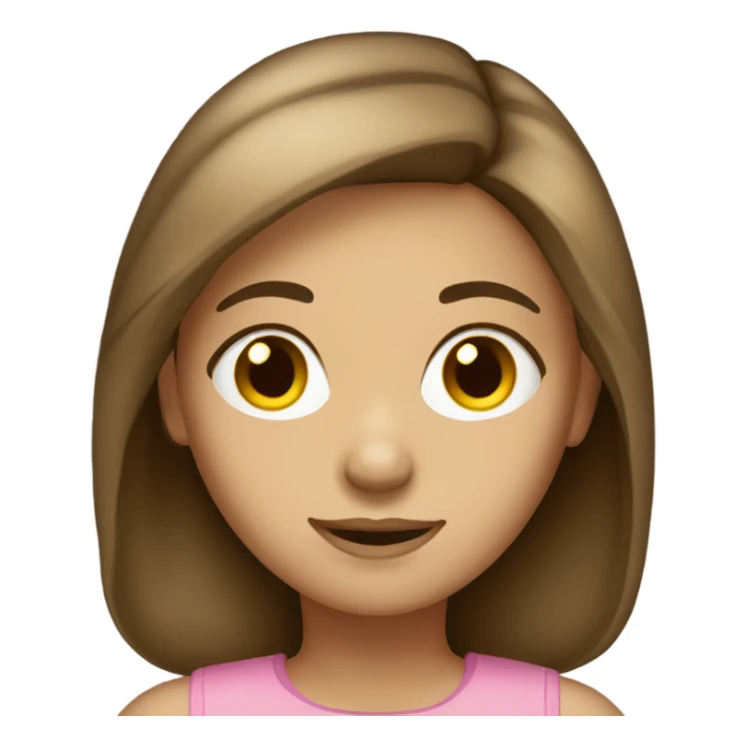 Light brunette girl  sticker