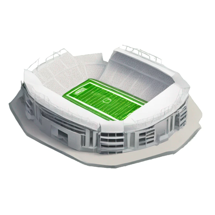 White football stadium sticker