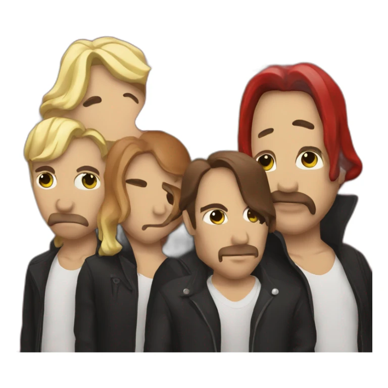 Red hot chili pepper band sticker