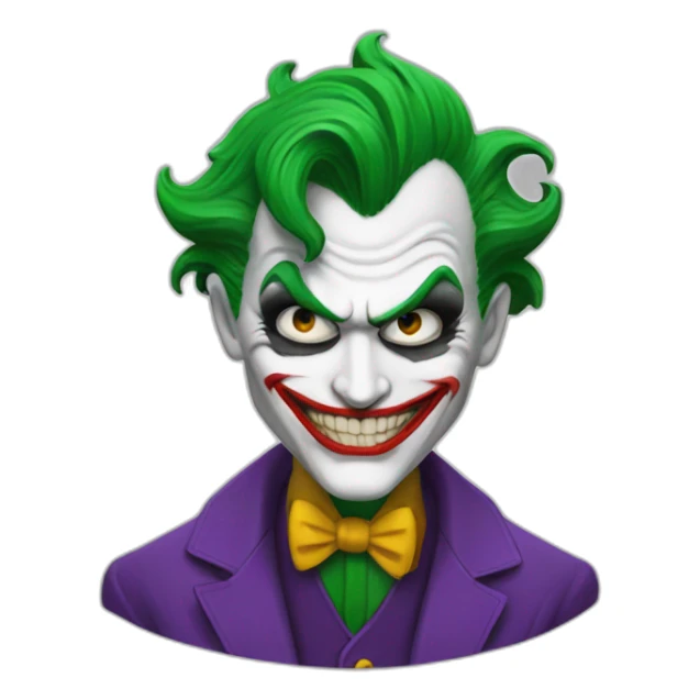 Joker qui tire sur Batman sticker