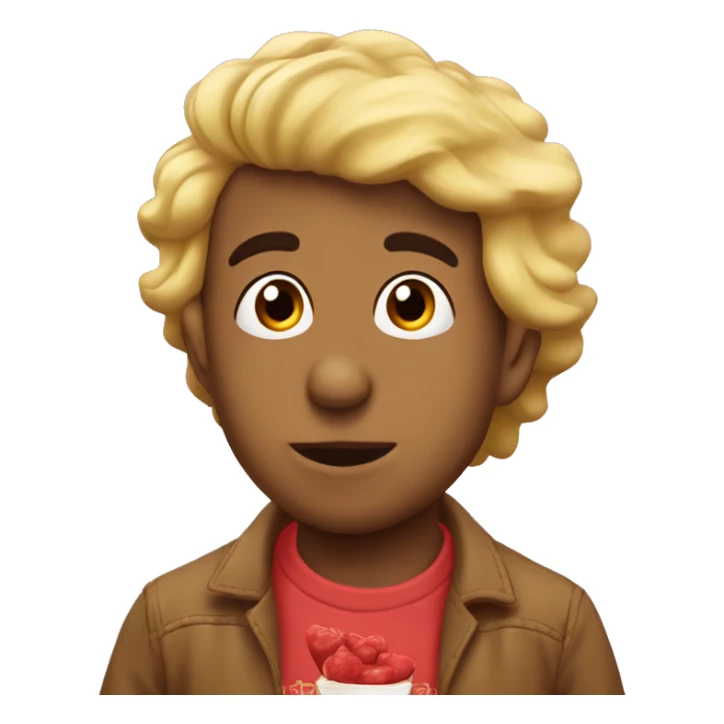 Chico pelirrojo tirando un beso  sticker