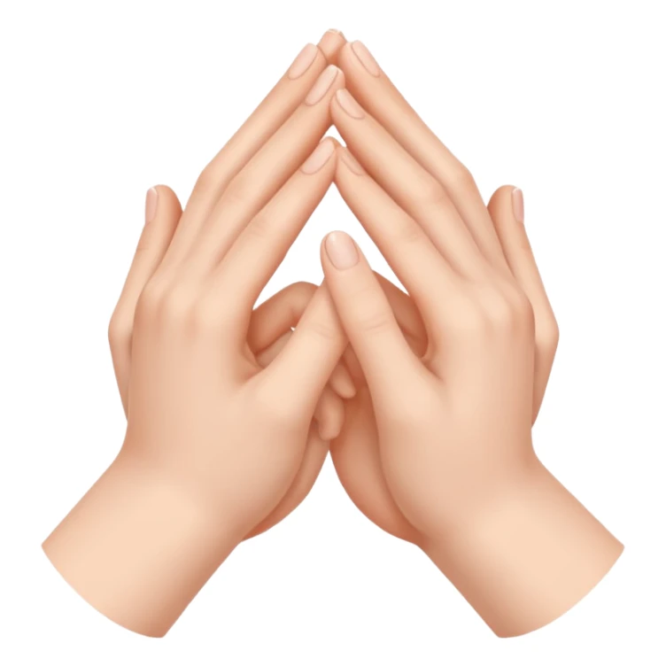 Two hands holding each other with love sticker