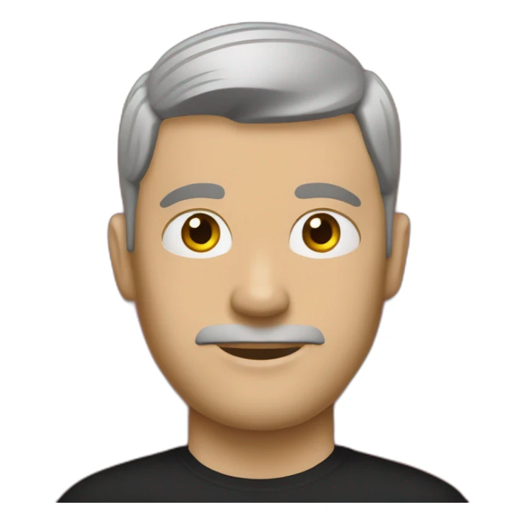 white man with tattoos in a black T-shirt and a red bandana sticker