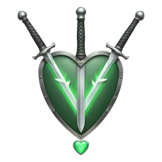 Make 1 discord emoji's for a sword icon, 1 discord emoji for a shield icon, and 1 discord emoji for a  healing icon in the same style. sticker