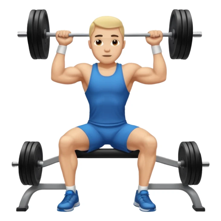 ligth man exercising on the gym sticker