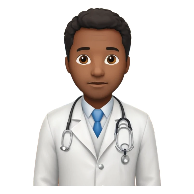 black male hotel doctor sticker