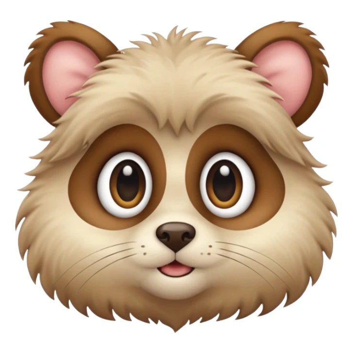 yuvarlak gözlüklü hayvan sticker