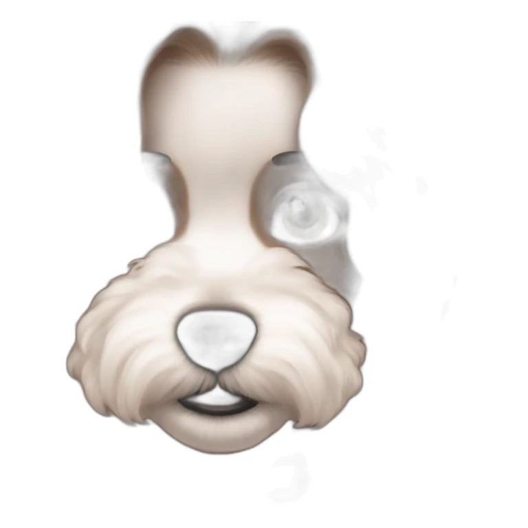 brunette Kendall Jenner with long hair holding white maltipoo in pink collar sticker