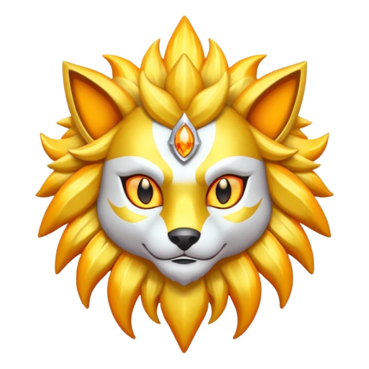 Pokemon legendary oragen and yellow solgaleo sticker