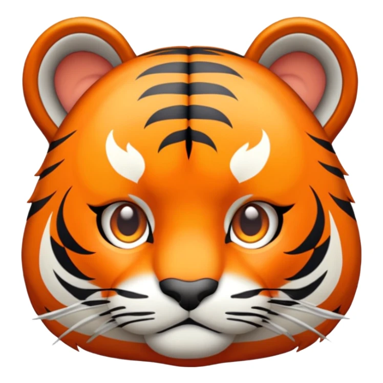 RPG tiger face with inventory pouch and level up icon for Twitch emote sticker