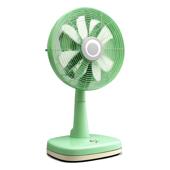 Cute classic pastel green Stand fan sticker