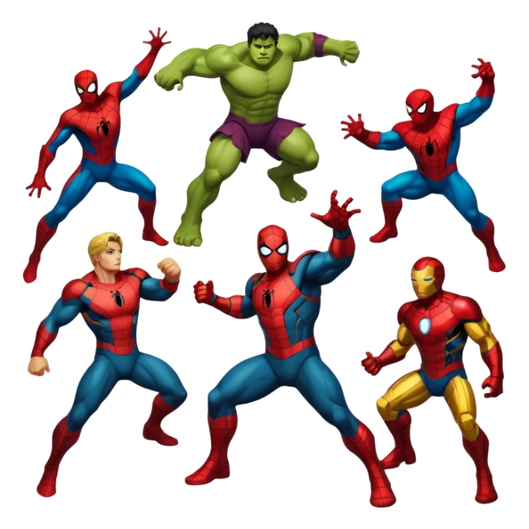 ironman,spideraman.,hulk,thor sticker