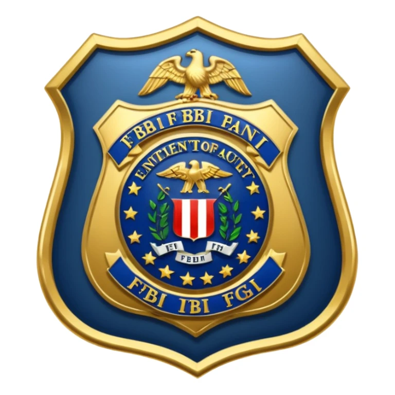 The FBI badge. real one sticker