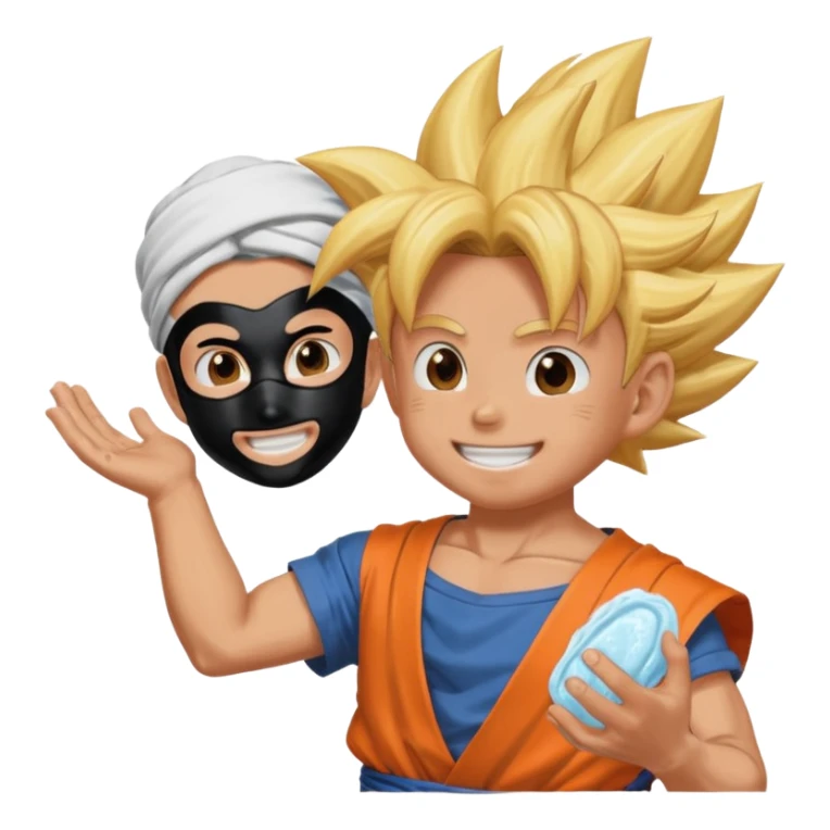 Goku catches rilley's hand soap Tyler face mask funny  sticker