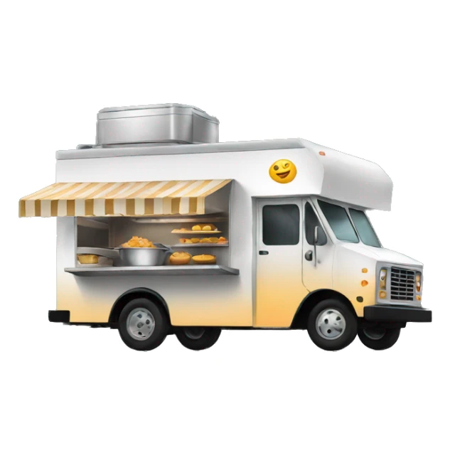 Black Food truck sticker